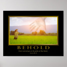 Póster Isaiah Bible Verse Poster Inspirador