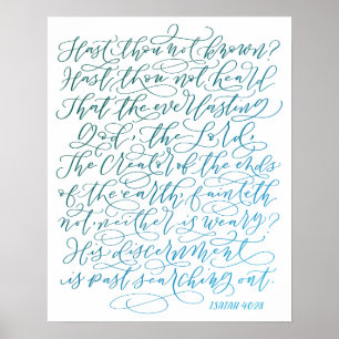 Póster Isaías 40:28