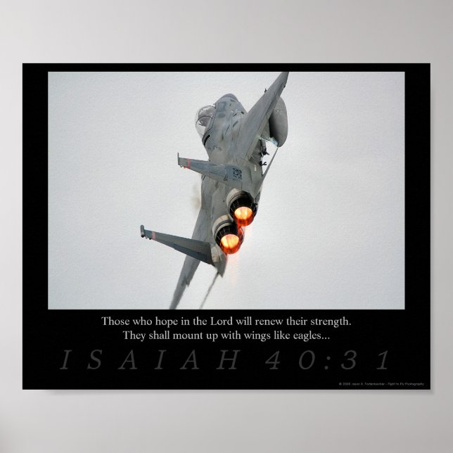 Póster Isaías 40:31 (Frente)