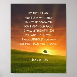 Póster Isaías 41:10 No temáis que yo esté contigo