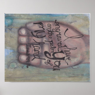 Póster Isaías 49:16 Poster