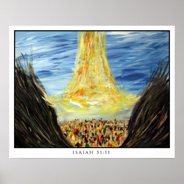 Póster Isaías 51:11 (Frente)