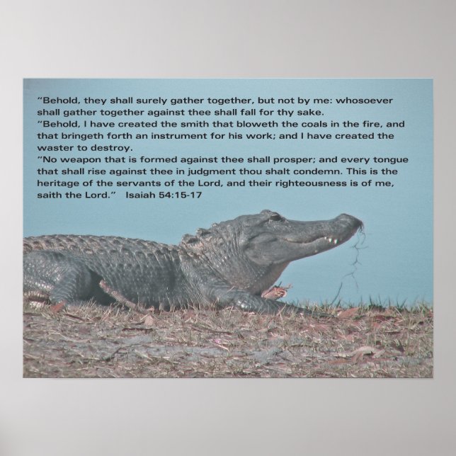 Póster Isaías 54:15-17 (Frente)