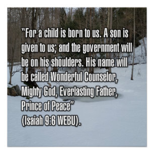 Póster Isaías 9:6 WEBU