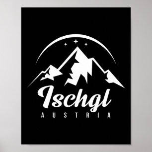 Póster Ischgl Austria Ski Resort Esquí Snowboard Souv
