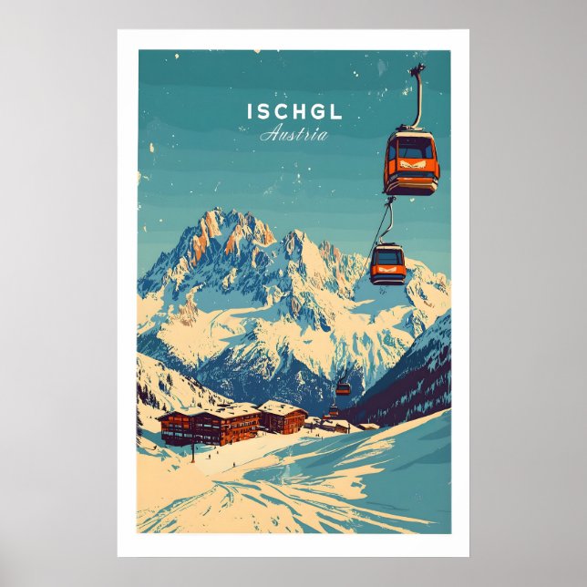 Póster Ischgl Ski Print 1 (Frente)