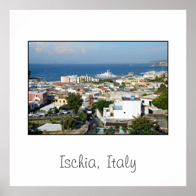 Póster Ischia, Poster cuadrado de Italia (Frente)