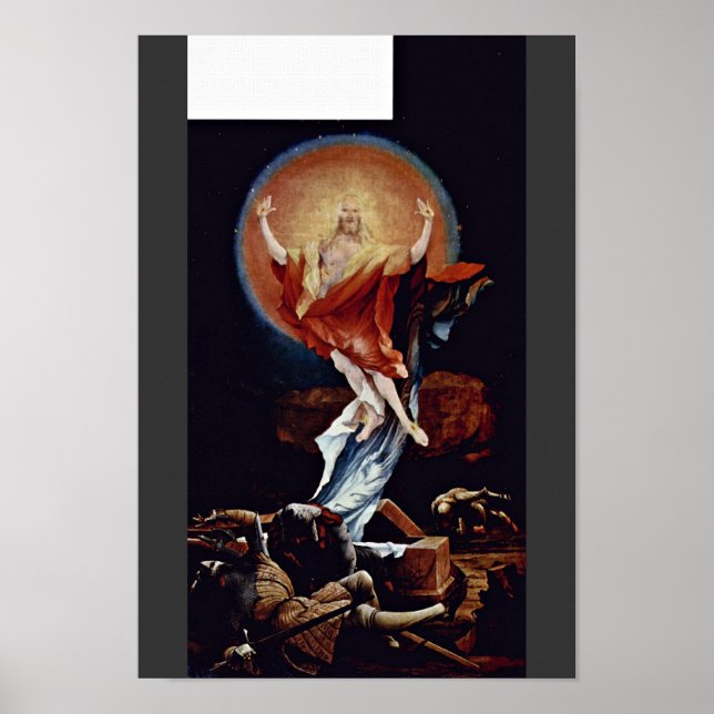 Póster Isenheim Antiguo Altar En El Antonine Isenhe (Frente)