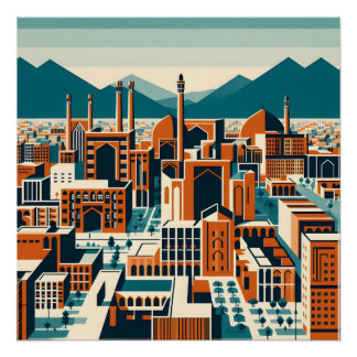 Póster Isfahán - Diseño persa (iraní)