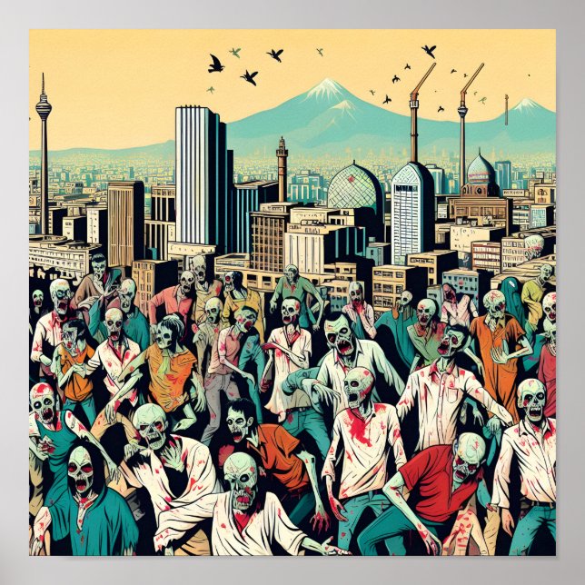 Póster Isfahan with zombies - Persian (iran) design (Frente)