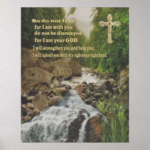 Póster Isiah 41:10 poster cristiano