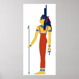 Póster ISIS egipcio antiguo de la diosa