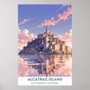 Póster Isla Alcatraz - San Francisco, California