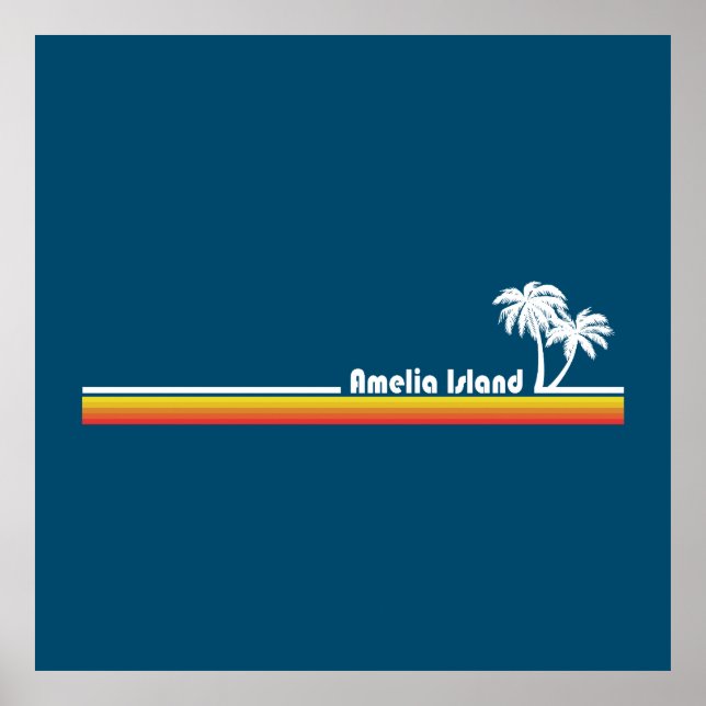 Póster Isla Amelia Florida (Frente)