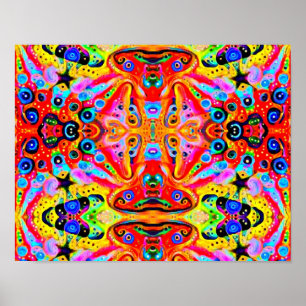 Póster Isla anaranjada de la estrella