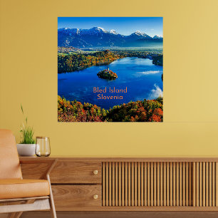 Póster Isla Bled, Eslovenia