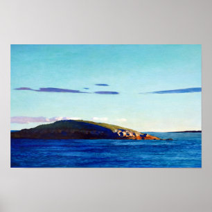 Póster Isla Blubber, Maine por Newell Convers Wyeth