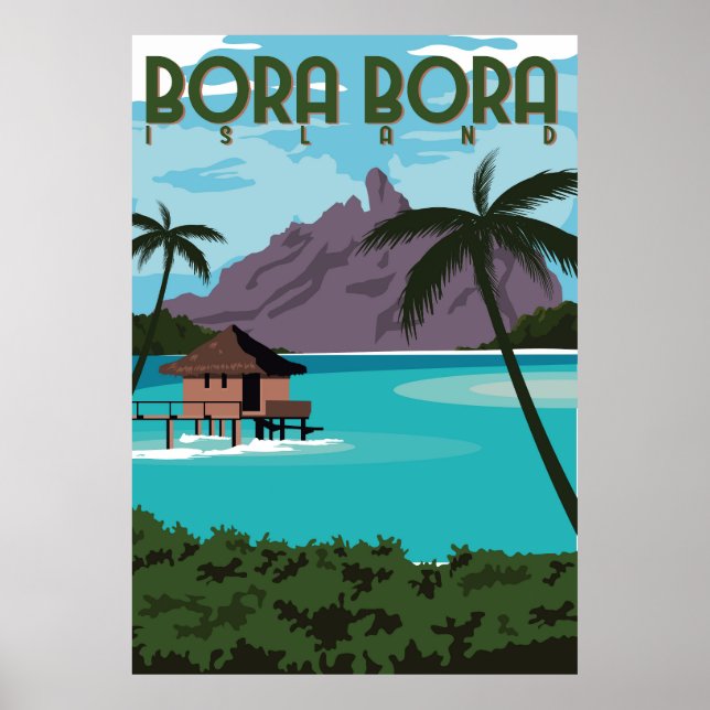 Póster Isla Bora Bora (Frente)
