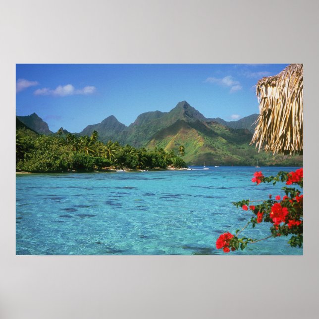 Póster Isla Bora Bora, Polinesia Francesa (Frente)