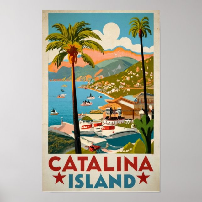 Póster Isla Catalina (Frente)