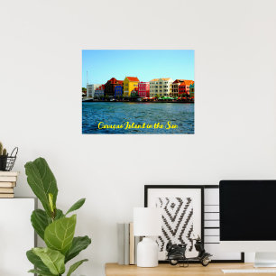Póster Isla Curazao en el Poster del Sol