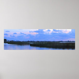 Póster Isla Dauphin Bayside Panorama