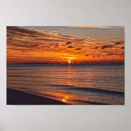 Póster Isla Dauphin Sunrise, Alabama