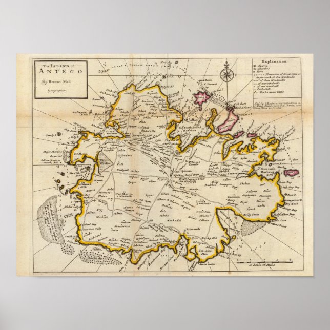 Póster Isla de Antego (Frente)