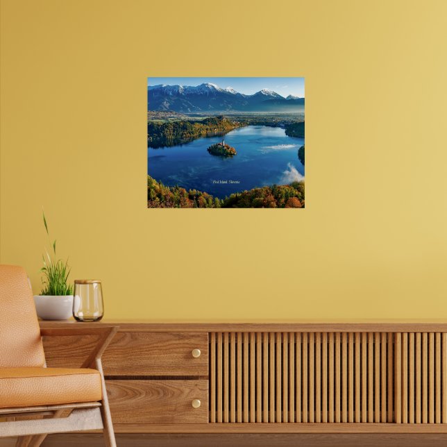 Póster Isla de Bled, Eslovenia, escénica (Salón 2)