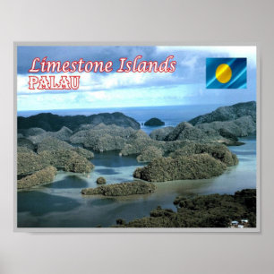 Póster Isla de caliza - Palau -