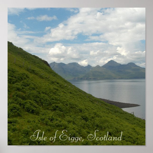 Póster Isla de Eigge, Escocia (Frente)