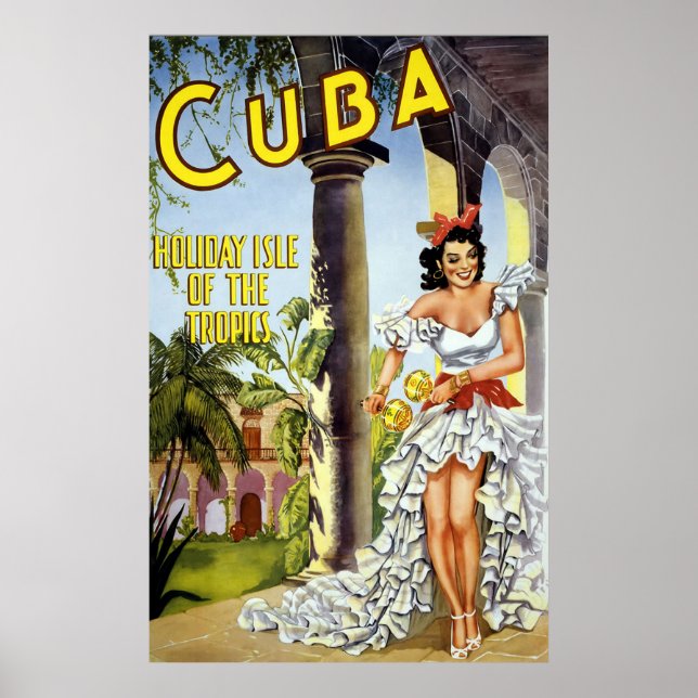 Póster Isla De Feriados De Cuba (Frente)