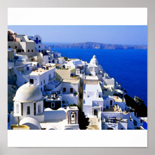 Póster isla de Grecia