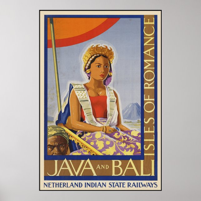 Póster Isla de Java y Bali (Frente)