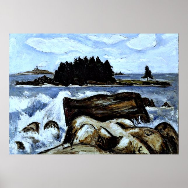 Póster Isla de Jotham (ahora Fox), cerca de Indian Point (Frente)