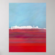Isla de la Costa del Océano Cielo Azul Blanco Rojo
