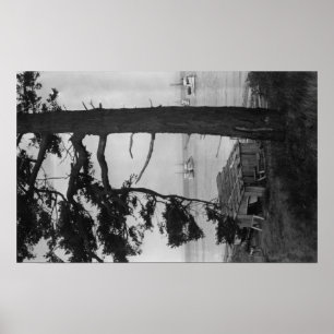 Póster Isla de López, WA - Pescadores En Bahía