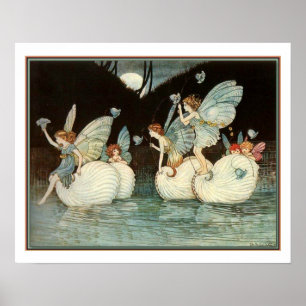 Póster "Isla de los hados", aproximadamente 1916, por Ida