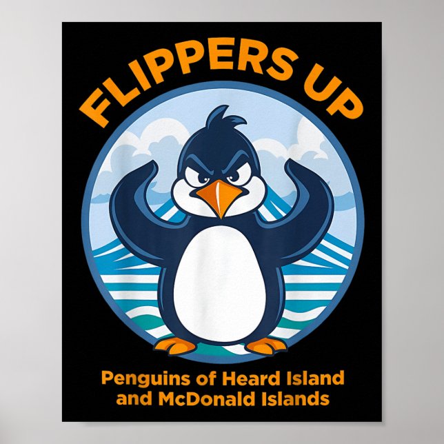 Póster Isla de los Oídos: Protesta en Pingüino Contra El  (Frente)