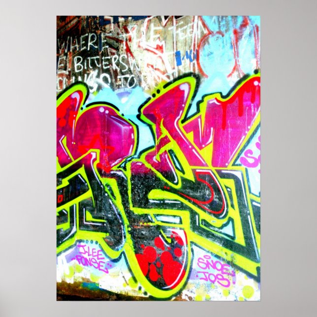 Póster Isla de los Picos, Grafiti de Maine (Frente)