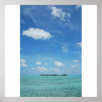 Isla de Maldivas con un hermoso paisaje de agua/nu