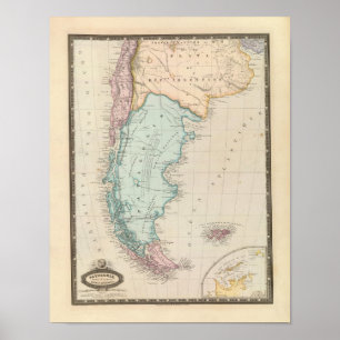 Póster Isla de Malvinas
