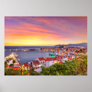 Póster isla de Samos, Grecia