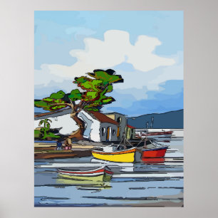 Póster Isla de San Juan (USVI)