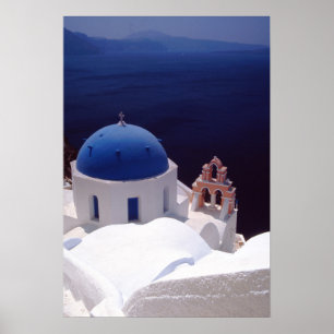 Póster Isla de Santorini