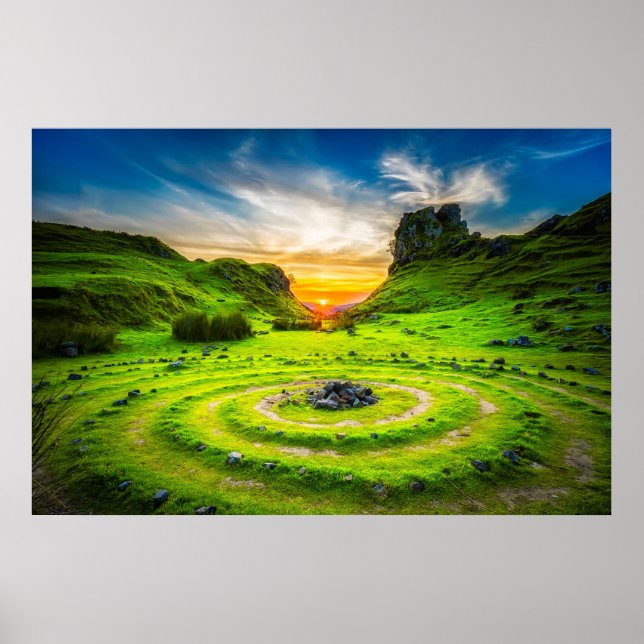 Póster Isla de Skye Escocia (Frente)