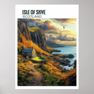 Póster Isla de Skye Escocia - Majestuosa región montañosa
