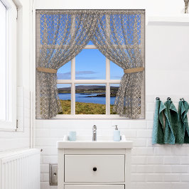 Póster Isla de Skye (Escocia) Vista de ventana falsa con 