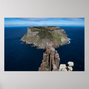 Póster Isla de Tasman desde la hoja, Tasmania