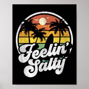 Póster Isla de vacaciones con sensación de salinidad Surf